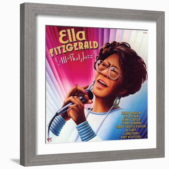 Ella Fitzgerald - All That Jazz-null-Framed Art Print