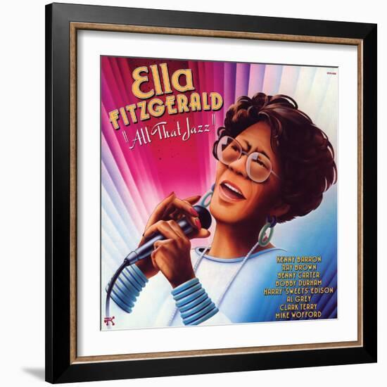 Ella Fitzgerald - All That Jazz-null-Framed Art Print