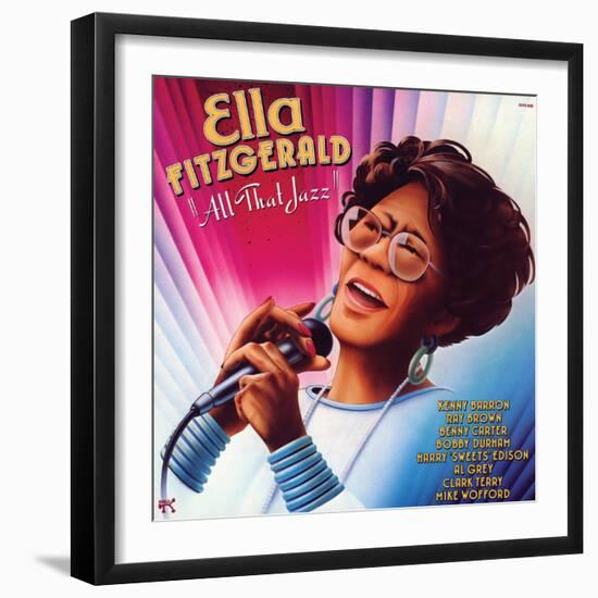 Ella Fitzgerald - All That Jazz-null-Framed Art Print