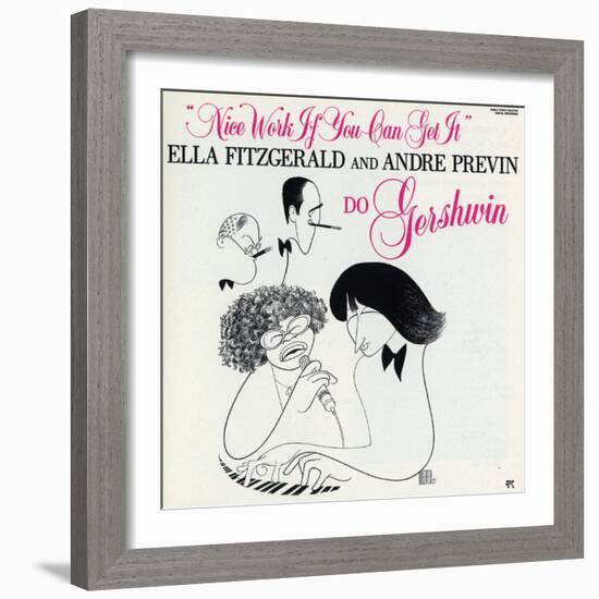 Ella Fitzgerald - Nice Work If You Can Get It-null-Framed Art Print