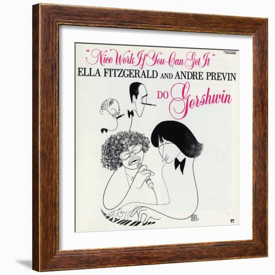 Ella Fitzgerald - Nice Work If You Can Get It-null-Framed Art Print