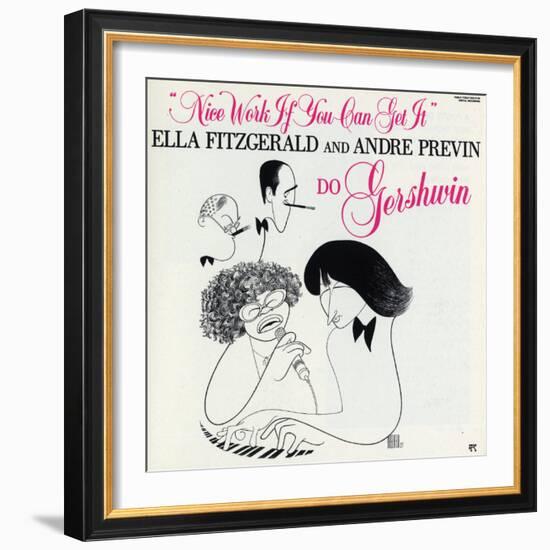 Ella Fitzgerald - Nice Work If You Can Get It-null-Framed Art Print