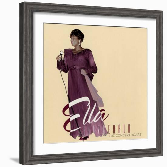 Ella Fitzgerald - The Concert Years--Framed Art Print