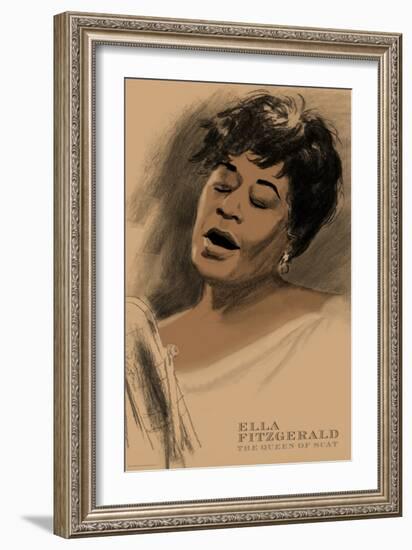 Ella Fitzgerald-Clifford Faust-Framed Art Print