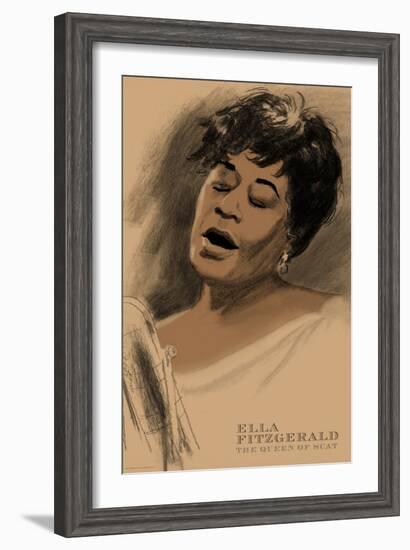 Ella Fitzgerald-Clifford Faust-Framed Art Print
