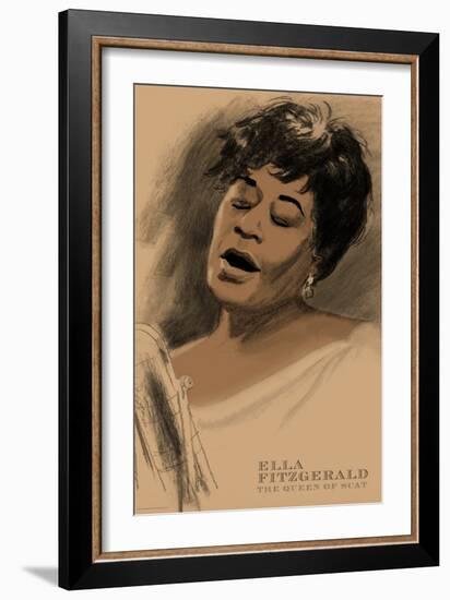 Ella Fitzgerald-Clifford Faust-Framed Art Print
