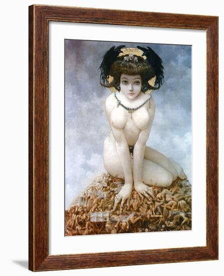 Elle, 1905-Gustav Adolf Mossa-Framed Art Print