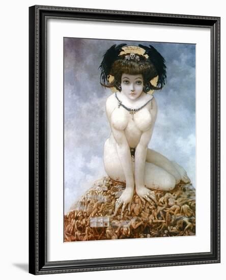 Elle, 1905-Gustav Adolf Mossa-Framed Art Print