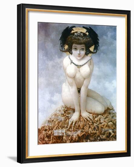 Elle, 1905-Gustav Adolf Mossa-Framed Art Print