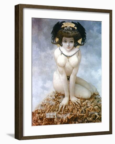 Elle, 1905-Gustav Adolf Mossa-Framed Art Print