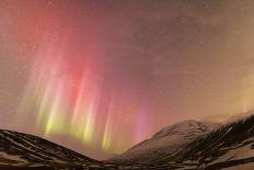 Iceland, Akureyri. Northern Lights glowing.-Ellen Goff-Photographic Print