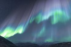 Iceland, Akureyri. The northern lights glow in unbelievable colors.-Ellen Goff-Photographic Print