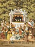 In the Tuilleries Gardens. Children Watching a Punch and Judy Puppet Show-Ellen Houghton-Giclee Print