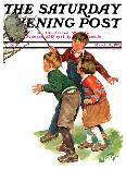"Baby Chicks," Saturday Evening Post Cover, May 7, 1932-Ellen Pyle-Giclee Print