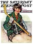 "Girl Hockey Player,"January 22, 1927-Ellen Pyle-Giclee Print