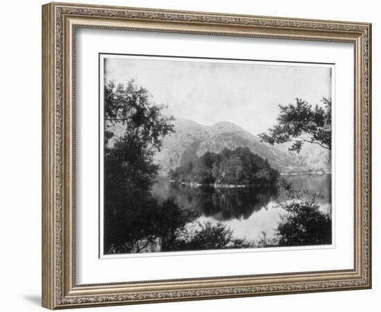 Ellen's Isle, Loch Katrine, Scotland, Late 19th Century-John L Stoddard-Framed Giclee Print