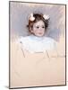 Ellen with Bows in Her Hair, Looking Right, 1899-Mary Cassatt-Mounted Giclee Print