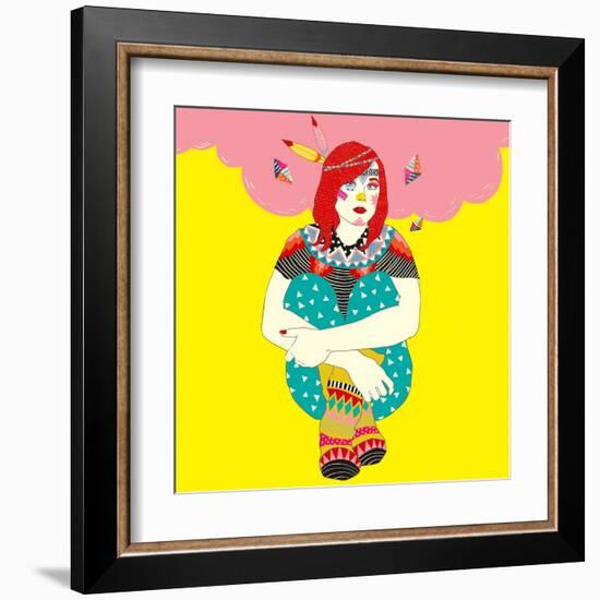 Ellen-Diela Maharanie-Framed Art Print