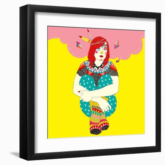 Ellen-Diela Maharanie-Framed Art Print