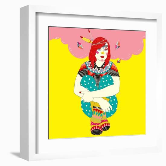 Ellen-Diela Maharanie-Framed Art Print