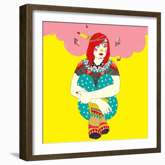 Ellen-Diela Maharanie-Framed Art Print