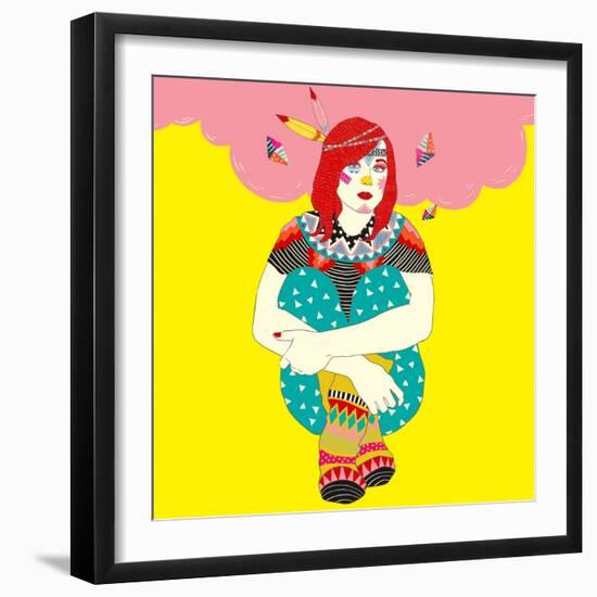 Ellen-Diela Maharanie-Framed Art Print