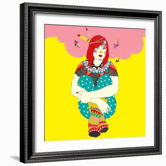 Ellen-Diela Maharanie-Framed Art Print