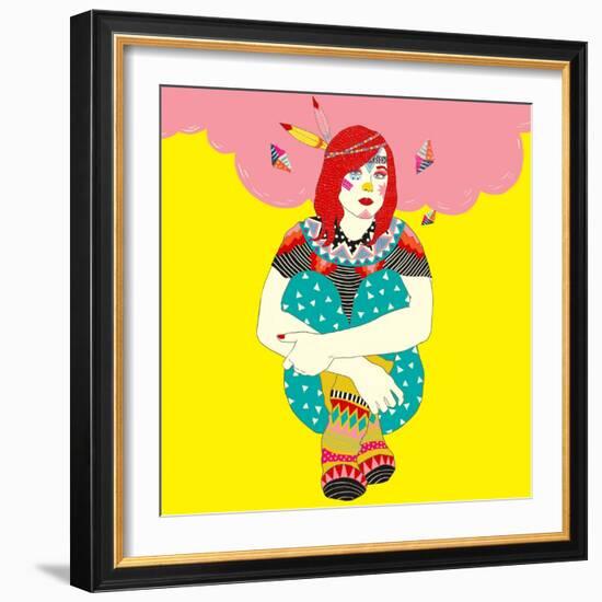 Ellen-Diela Maharanie-Framed Art Print