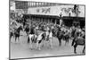 Ellensburg, Washington - Street View of Ellensburg Rodeo Parade-Lantern Press-Mounted Art Print