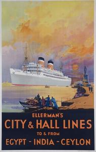 Ellerman's City and Hall Lines Cruise Poster