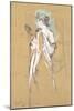 Elles - with Mirror in Hand, 1896-Henri de Toulouse-Lautrec-Mounted Giclee Print