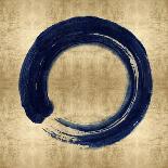 Black Zen Circle on Gold I-Ellie Roberts-Art Print