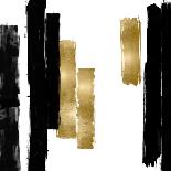 Vertical Black and Gold I-Ellie Roberts-Art Print