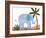 Ellie The Elephant-Emily Kopcik-Framed Art Print