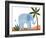 Ellie The Elephant-Emily Kopcik-Framed Art Print