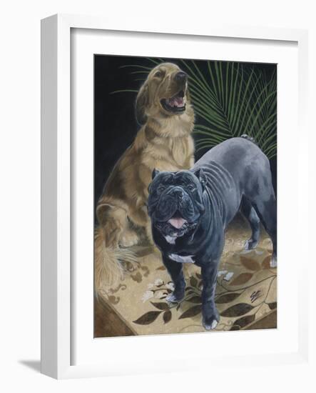 Elliot and Gus-Durwood Coffey-Framed Giclee Print