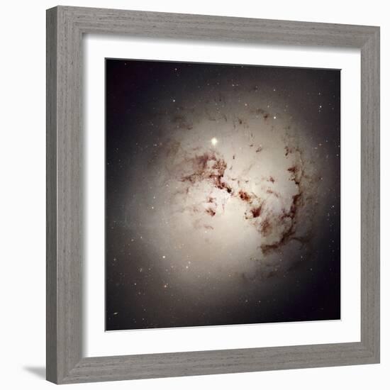 Elliptical Galaxy NGC 1316, HST Image-null-Framed Premium Photographic Print