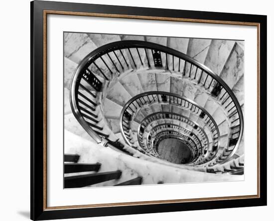 Elliptical Staircase in the Supreme Court Building-Margaret Bourke-White-Framed Premium Photographic Print