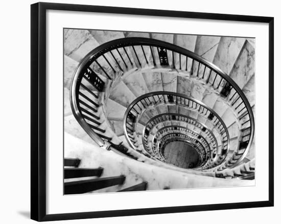 Elliptical Staircase in the Supreme Court Building-Margaret Bourke-White-Framed Premium Photographic Print