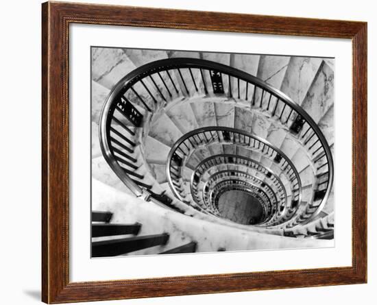 Elliptical Staircase in the Supreme Court Building-Margaret Bourke-White-Framed Premium Photographic Print