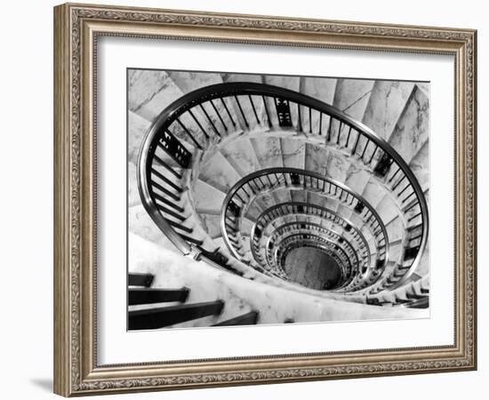 Elliptical Staircase in the Supreme Court Building-Margaret Bourke-White-Framed Photographic Print