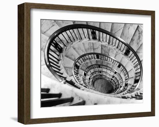Elliptical Staircase in the Supreme Court Building-Margaret Bourke-White-Framed Photographic Print