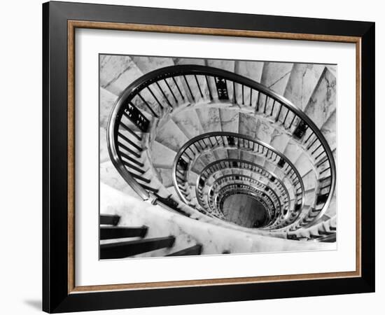 Elliptical Staircase in the Supreme Court Building-Margaret Bourke-White-Framed Photographic Print