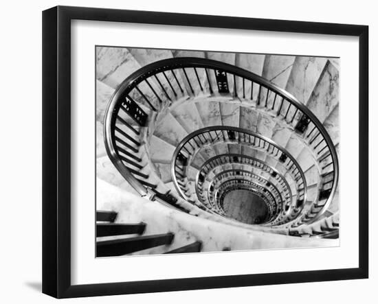 Elliptical Staircase in the Supreme Court Building-Margaret Bourke-White-Framed Photographic Print