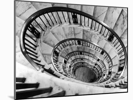 Elliptical Staircase in the Supreme Court Building-Margaret Bourke-White-Mounted Photographic Print