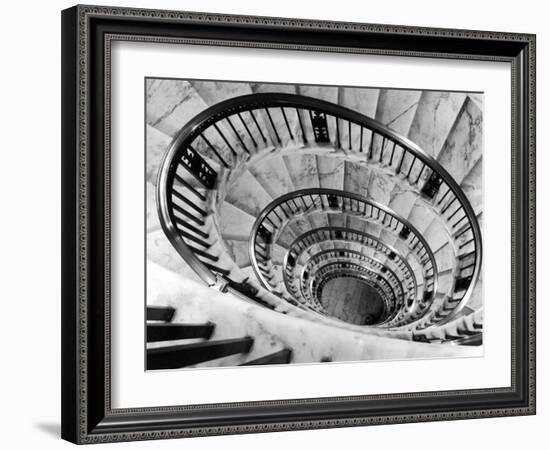 Elliptical Staircase in the Supreme Court Building-Margaret Bourke-White-Framed Photographic Print