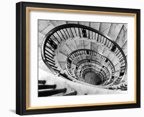 Elliptical Staircase in the Supreme Court Building-Margaret Bourke-White-Framed Photographic Print