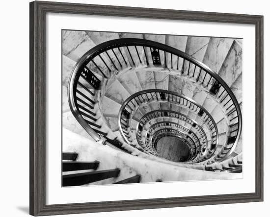 Elliptical Staircase in the Supreme Court Building-Margaret Bourke-White-Framed Photographic Print