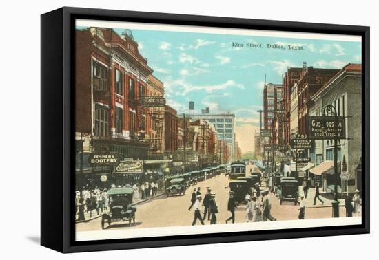 Elm Street, Dallas, Texas-null-Framed Stretched Canvas