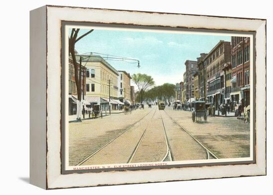 Elm Street, Manchester, New Hampshire-null-Framed Stretched Canvas